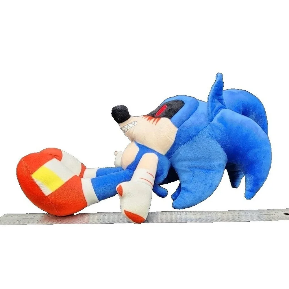 Sonic.exe Plush Blue Creepypasta Horror Gaming Stuffed‎ Toy Hedgehog Sega READ